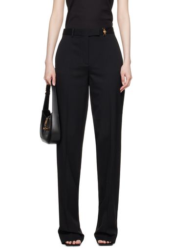 Versace Black Hardware Trousers