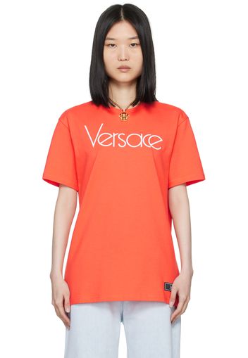 Versace Orange 1978 Re-Edition Logo T-Shirt