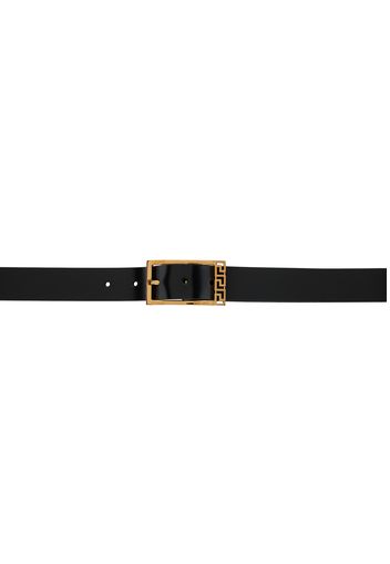 Versace Black Greca Leather 3 CM Belt