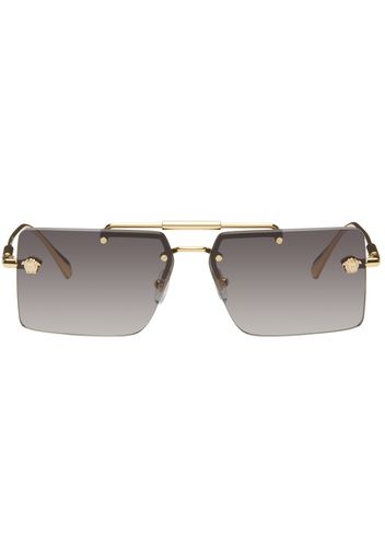 Versace Gold Medusa Glam Sunglasses