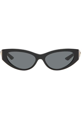 Versace Black Greca Strass Cat-Eye Sunglasses