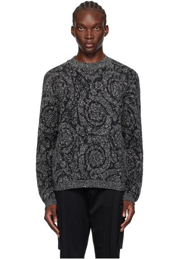 Versace Black Barocco Sweater