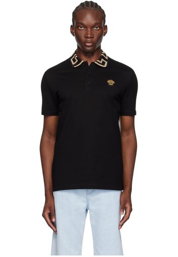 Versace Black Greca Polo