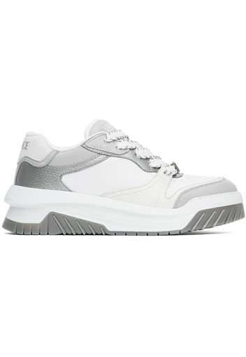 Versace White & Gray Odissea Sneakers