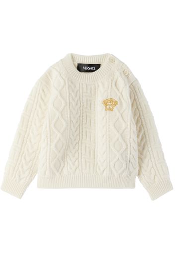 Versace Baby Off-White Medusa Sweater