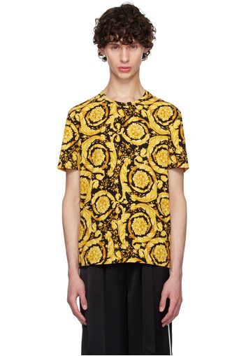 Versace Underwear Yellow & Black Barocco T-Shirt