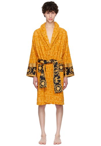 Versace Underwear Gold 'I Heart Baroque' Bathrobe