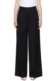 Versace Black Pleated Trousers