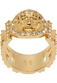 Versace Gold Crystal 'La Medusa' Ring