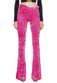 Versace Pink Rolled Flared Lounge Pants