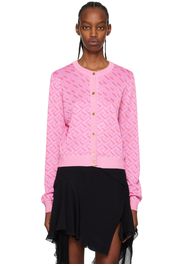 Versace Pink La Greca Cardigan