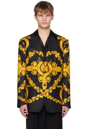 Versace Black Maschera Baroque Blazer