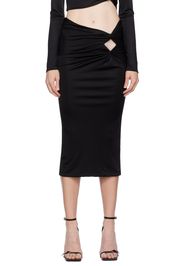 Versace Black Dua Lipa Edition Midi Skirt