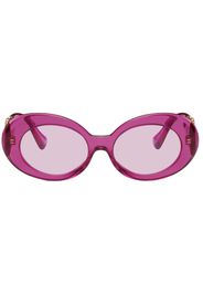 Versace Pink Medusa Biggie Oval Sunglasses