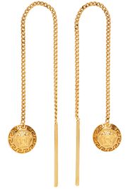 Versace Gold Medusa Drop Earrings