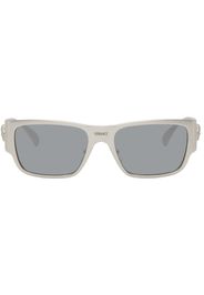 Versace Silver Rectangular Sunglasses