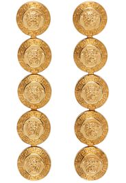 Versace Gold Tribute Medusa Drop Earrings