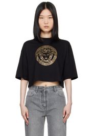 Versace Black Cropped T-Shirt