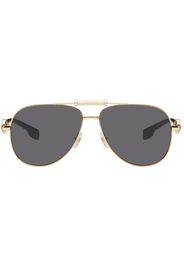 Versace Gold Aviator Sunglasses