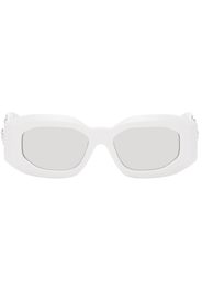 Versace White Maxi Medusa Biggie Sunglasses