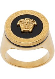 Versace Gold Enamel Medusa Ring