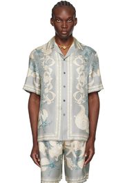 Versace Gray Barocco Sea Shirt