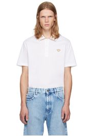 Versace White Greca Polo