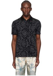 Versace Black Barocco Polo