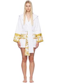 Versace Underwear White 'I Heart Baroque' Robe