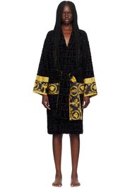 Versace Underwear Black 'I Heart Baroque' Robe