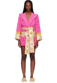 Versace Pink 'I Heart Baroque' Short Bathrobe