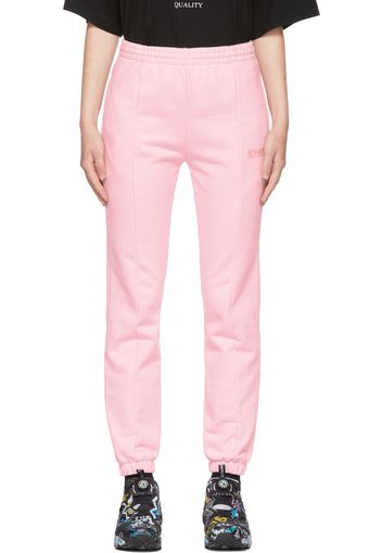 VETEMENTS Pink Logo Push Up Lounge Pants