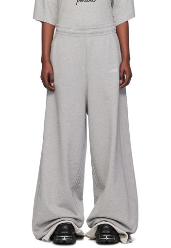 VETEMENTS Gray Rolled Cuff Lounge Pants
