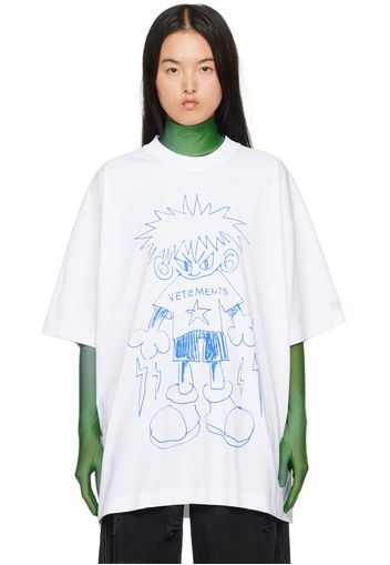 VETEMENTS White Drawing T-Shirt