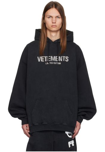 VETEMENTS Black 'Limited Edition' Hoodie