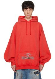 VETEMENTS Red 'A Little Bit Dramatic' Hoodie