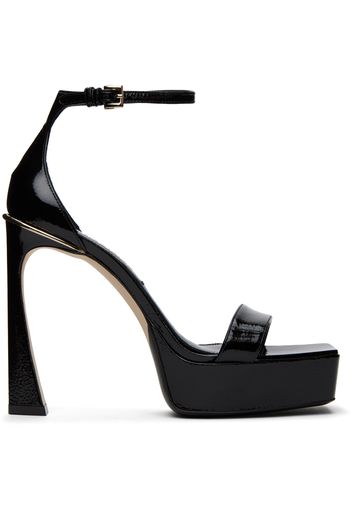 Victoria Beckham Black Square Toe Heeled Sandals