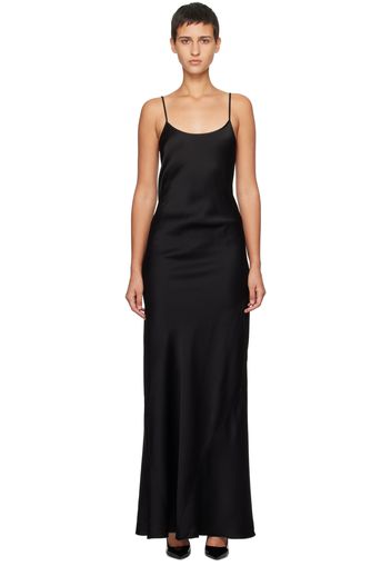 Victoria Beckham Black Fluid Maxi Dress