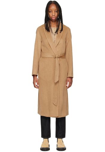 Vince Tan Peaked Lapel Coat