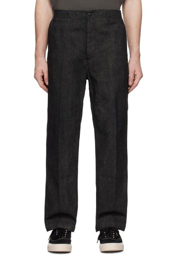 visvim Black Field Denim Trousers