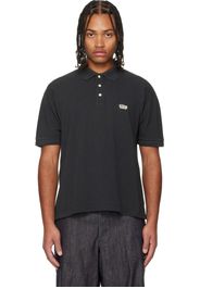 visvim Black Jumbo Weller S/S DMGD Polo
