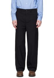 visvim Black Ex Wide Chino Trousers
