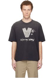 visvim Black Jumbo S/S 'V' Crash T-shirt