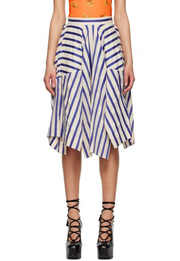 Vivienne Westwood Blue Knockout Midi Skirt