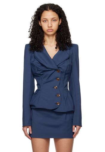 Vivienne Westwood Navy Drunken Blazer