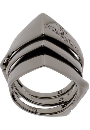 Vivienne Westwood Gunmetal Knuckleduster Ring