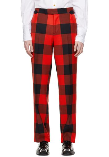 Vivienne Westwood Red & Black Sang Trousers