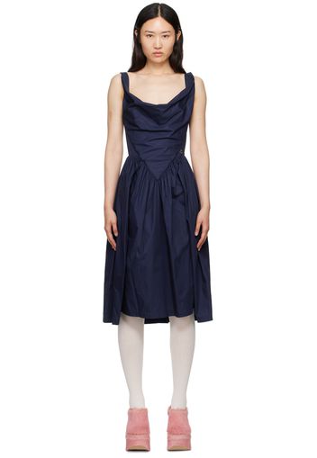 Vivienne Westwood Navy Sunday Midi Dress