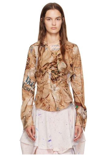 Vivienne Westwood Brown Drunken Shirt