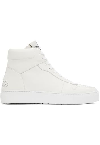 Vivienne Westwood White Classic Punch Trainer High Top Sneakers